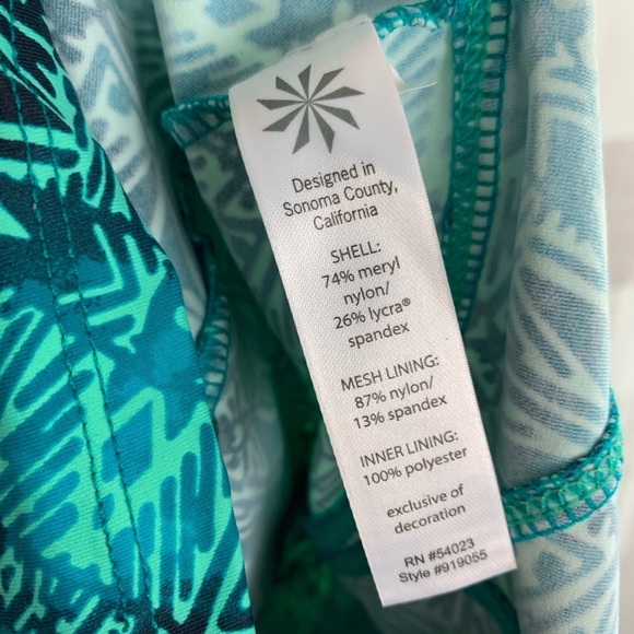 Athleta Cairo Energy Tank Top Aqua Green Sz XXS - Picture 6 of 6